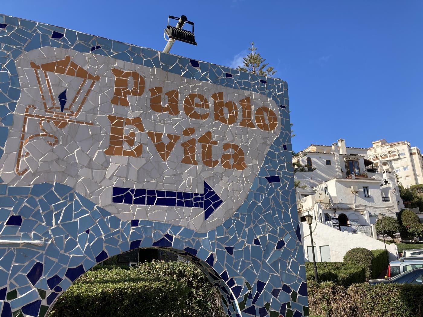 Vue imprenable sur la mer, 1 lit Pueblo Evita à Benalmádena