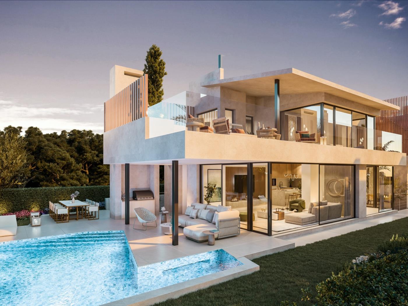 Luxurious New Development Villas in El Higueron. in Benalmádena