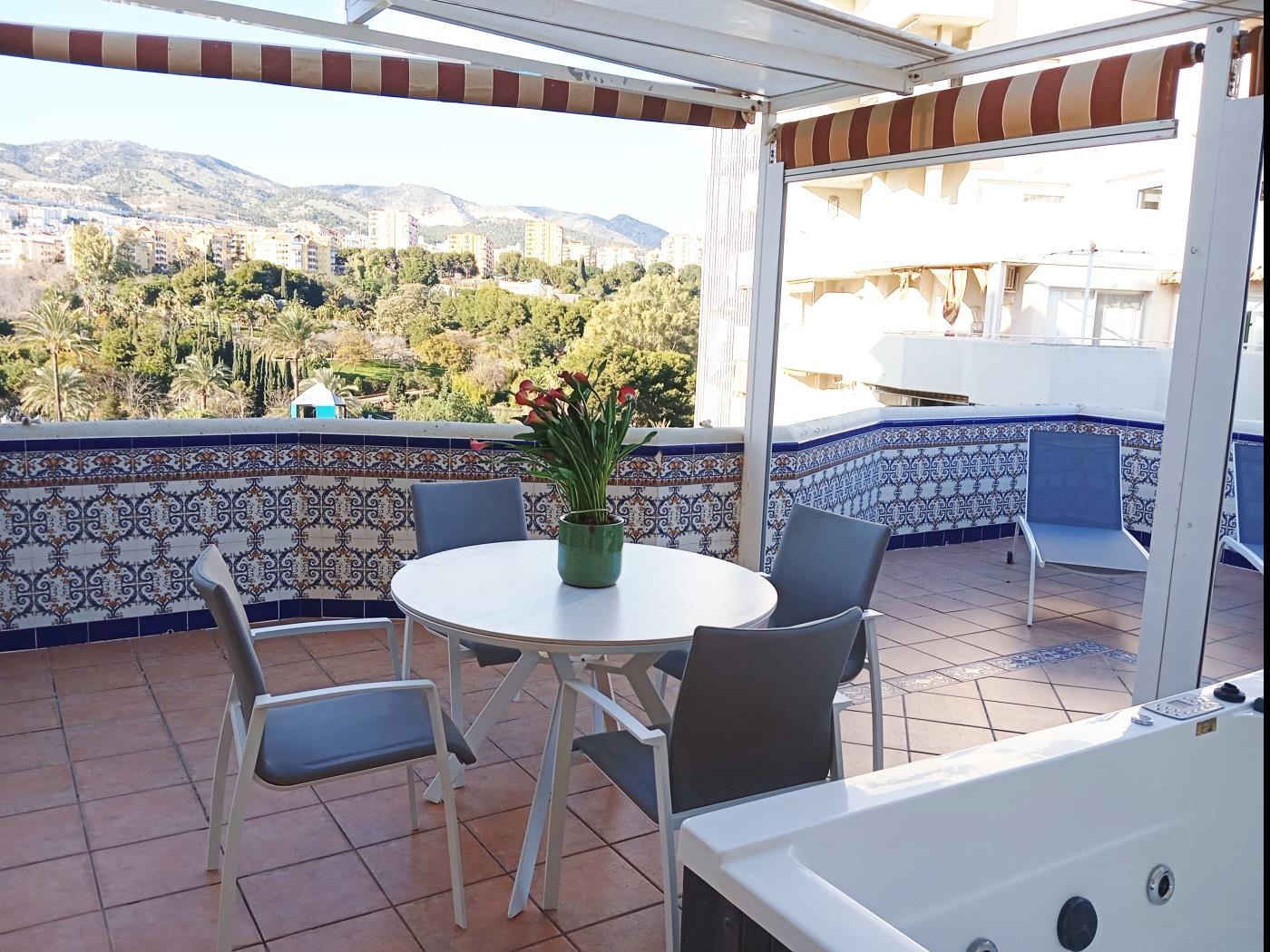 Appartement de luxe unique, 1 chambre et terrasse et jacuzzi, à Benalmádena