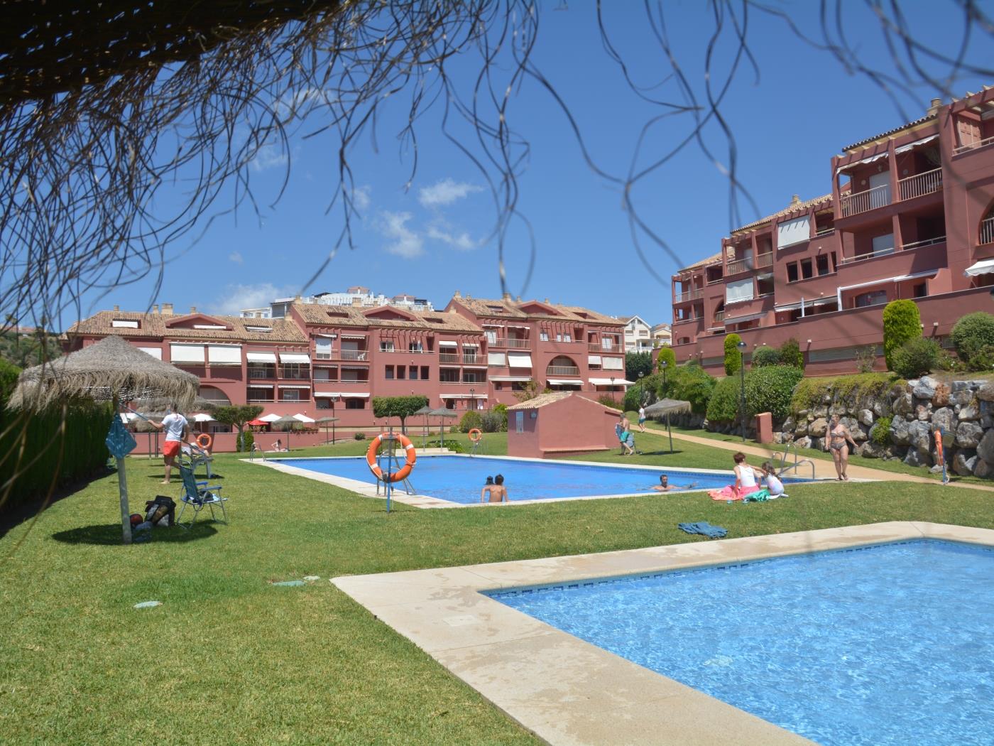 Stylish 2-Bedroom, 2-Bathroom Apartment Steps from the Beach in Benalmádena