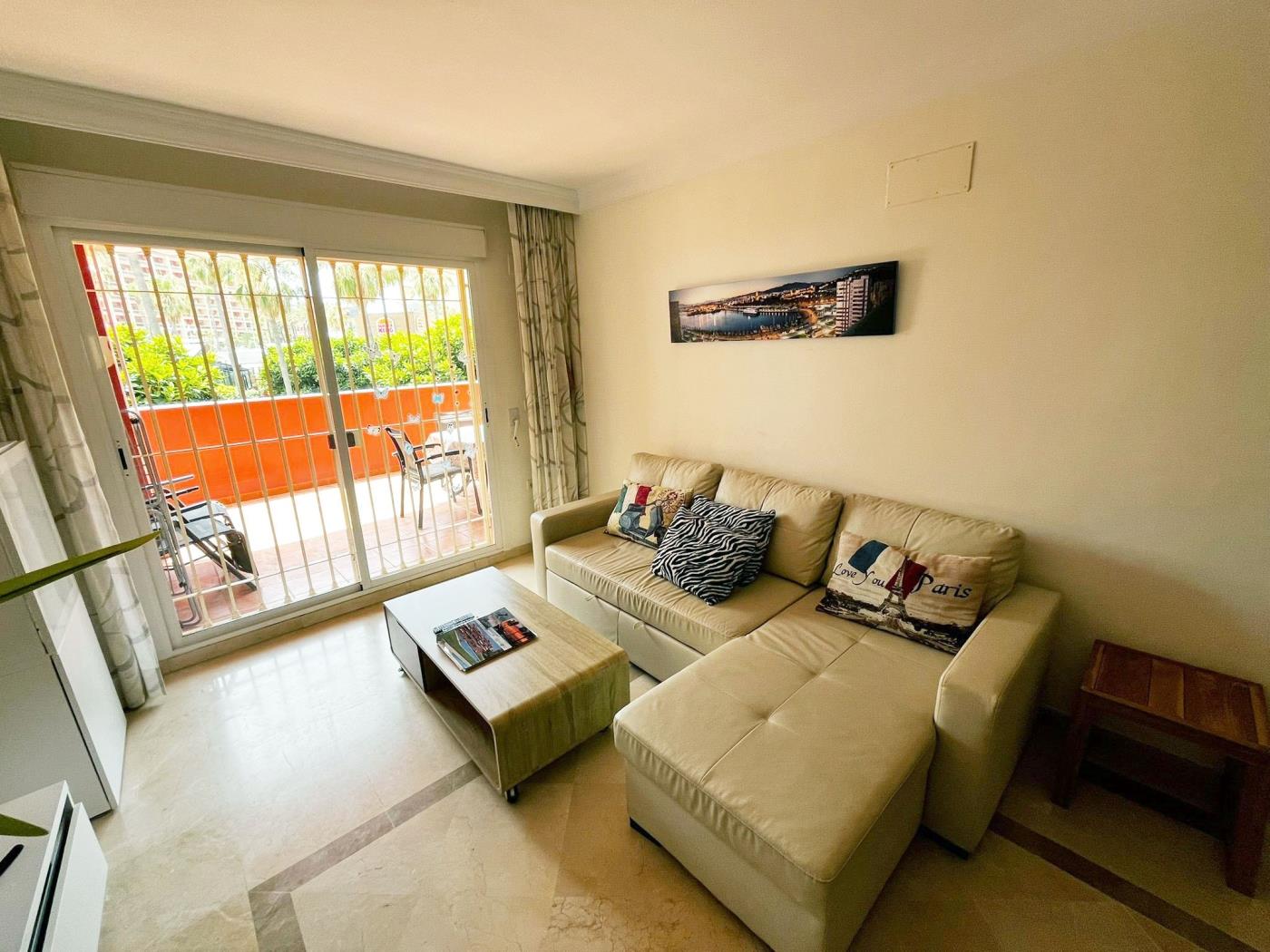 Stylish 2-Bedroom, 2-Bathroom Apartment Steps from the Beach in Benalmádena